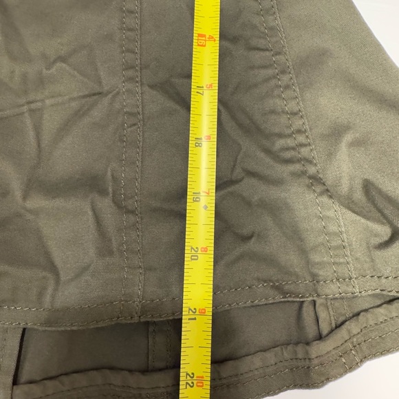 J. Jill Women’s Green Utility Jacket Three-Quarter Sleeves Size 6 - Picture 14 of 15